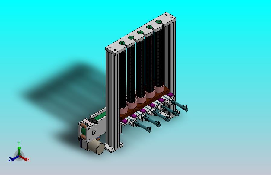 多列弹夹式供料机构