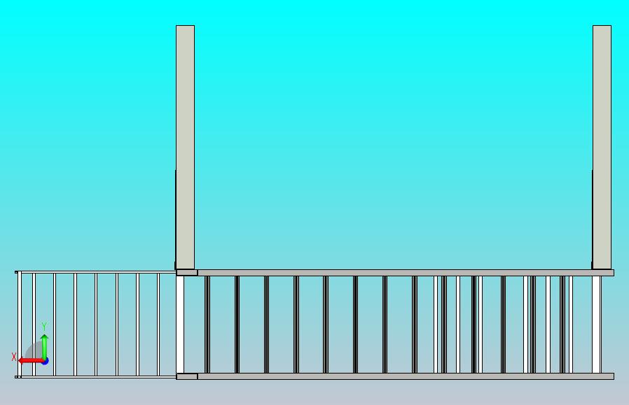 带 U-Be 的钢楼梯