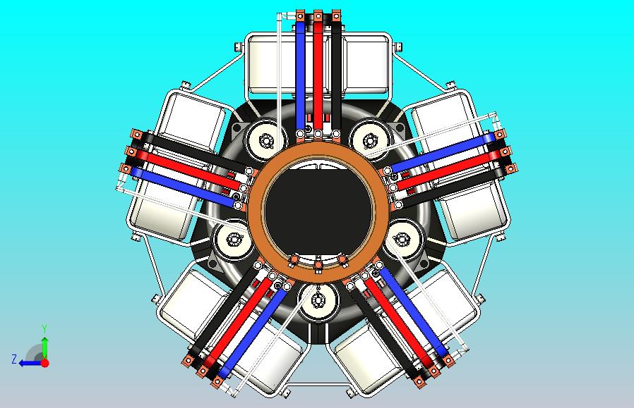 eM-11航空电动发动机模型