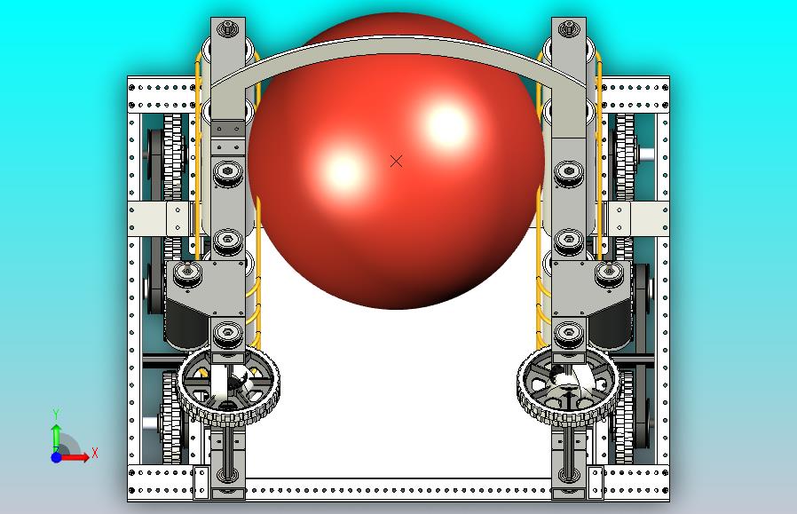 OCRRA足球发球机器人车模型