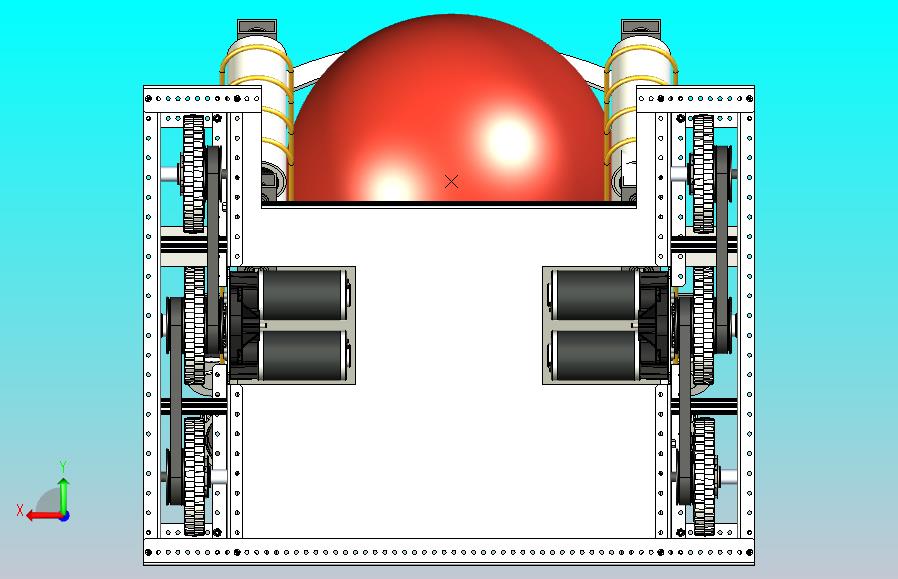 OCRRA足球发球机器人车模型
