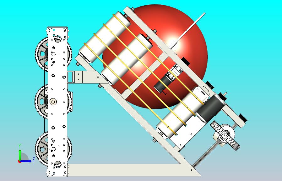 OCRRA足球发球机器人车模型