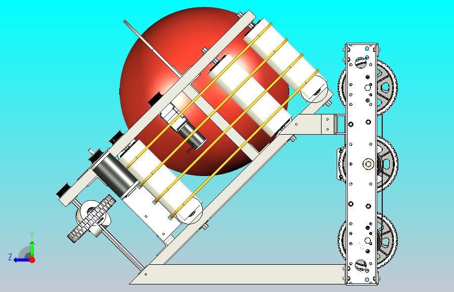 OCRRA足球发球机器人车模型