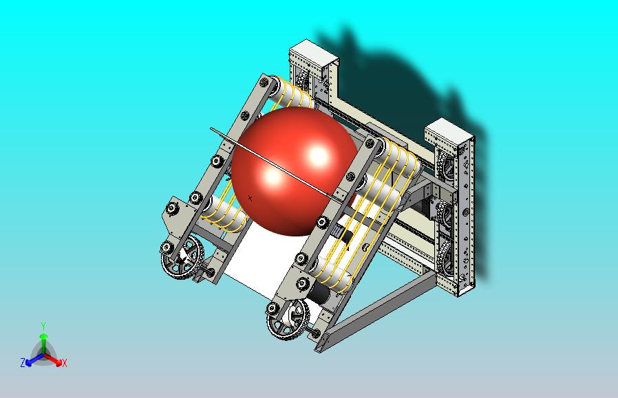 OCRRA足球发球机器人车模型