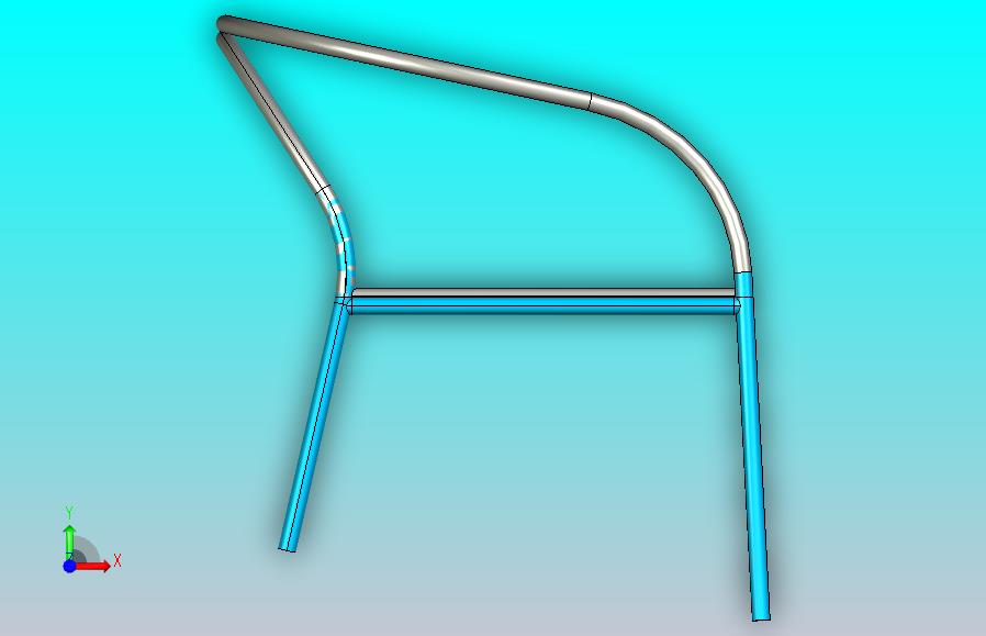 椅子三维模型带工程图、渲染图