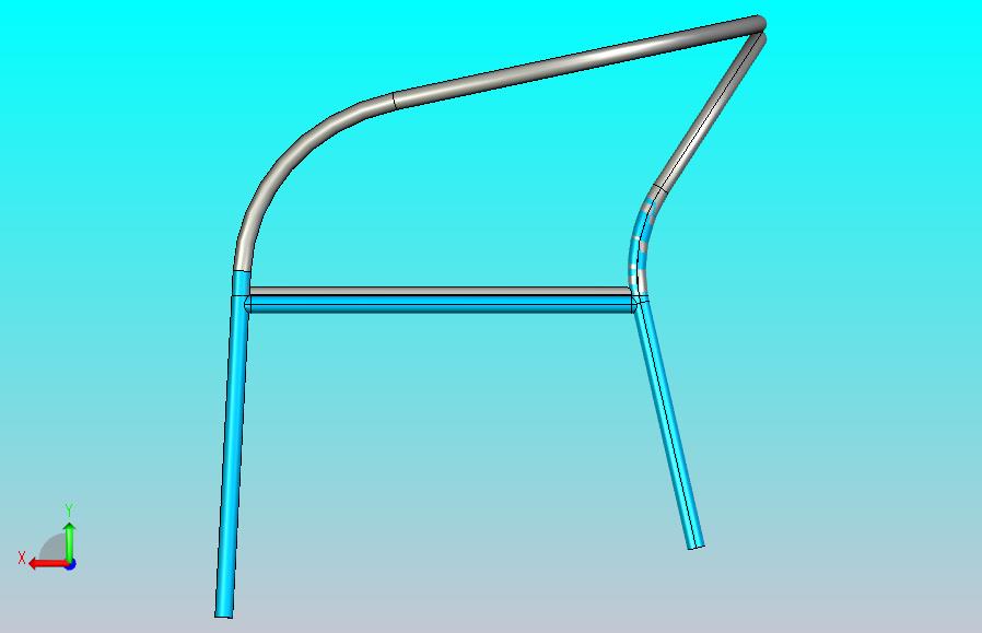 椅子三维模型带工程图、渲染图