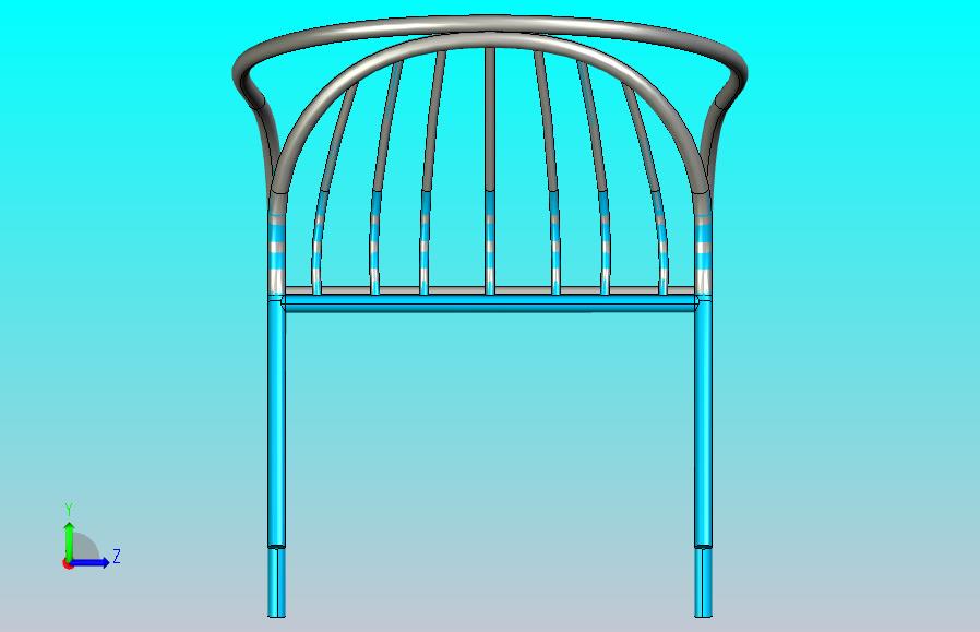 椅子三维模型带工程图、渲染图