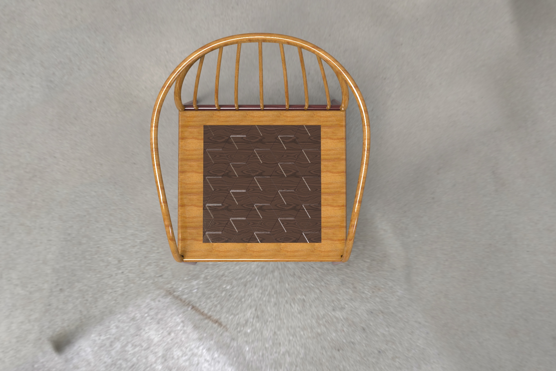 椅子三维模型带工程图、渲染图