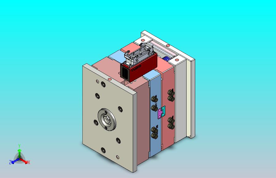 西门子烟感PCB固定中框模具