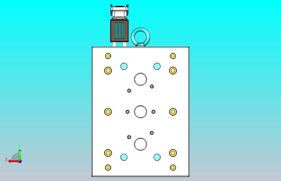 西门子烟感PCB固定中框模具