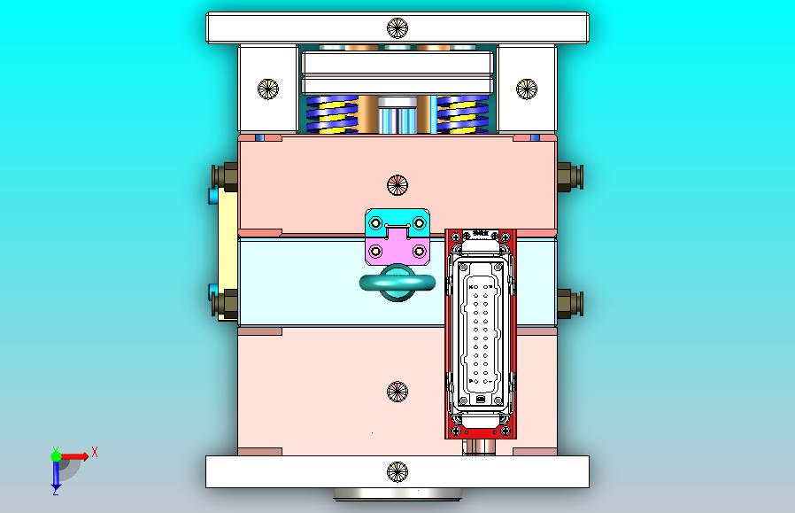 西门子烟感PCB固定中框模具