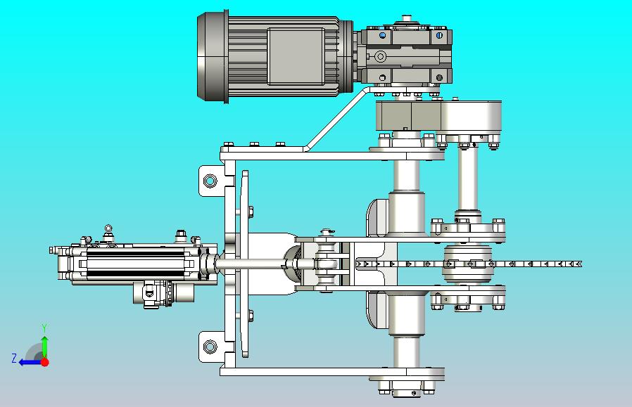 链条驱动夹紧轮