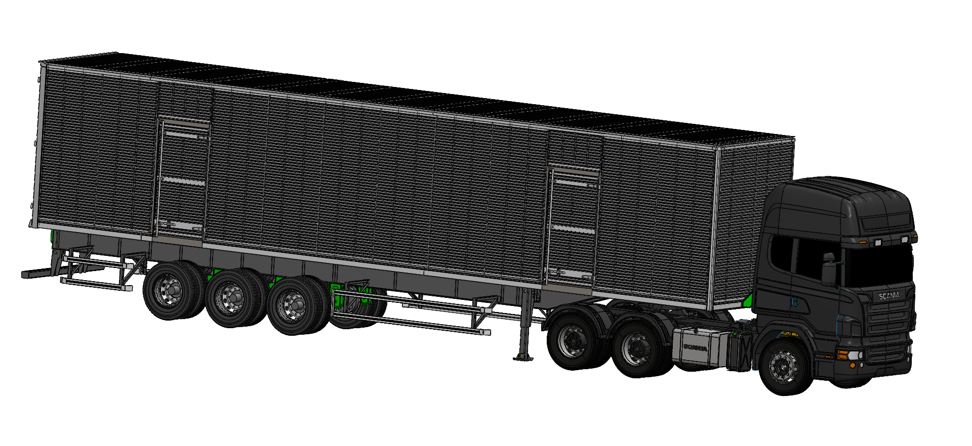 干货半挂车货车