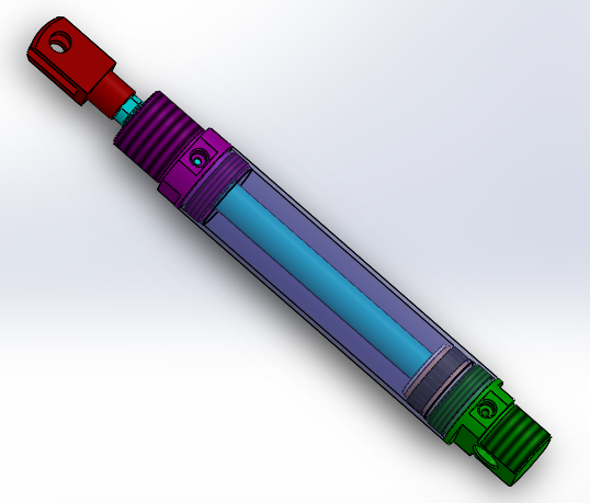 螺纹型气动缸(圆形后装)40x18x145毫米