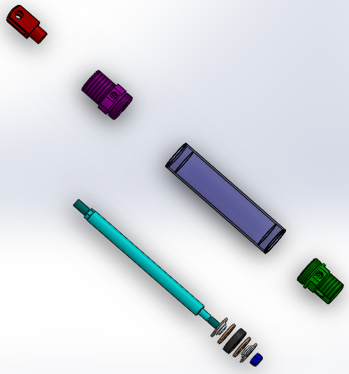 螺纹型气动缸(圆形后装)40x18x145毫米