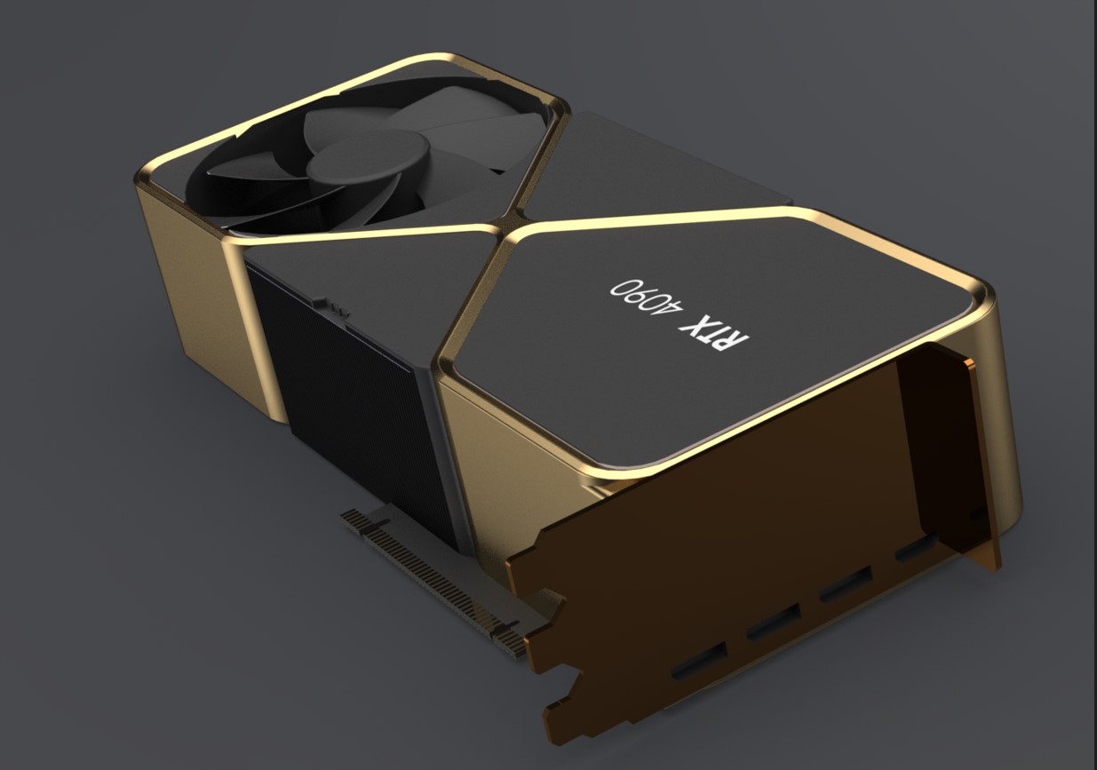 Nvidia RTX 4090 Founders Edition 简化版模型