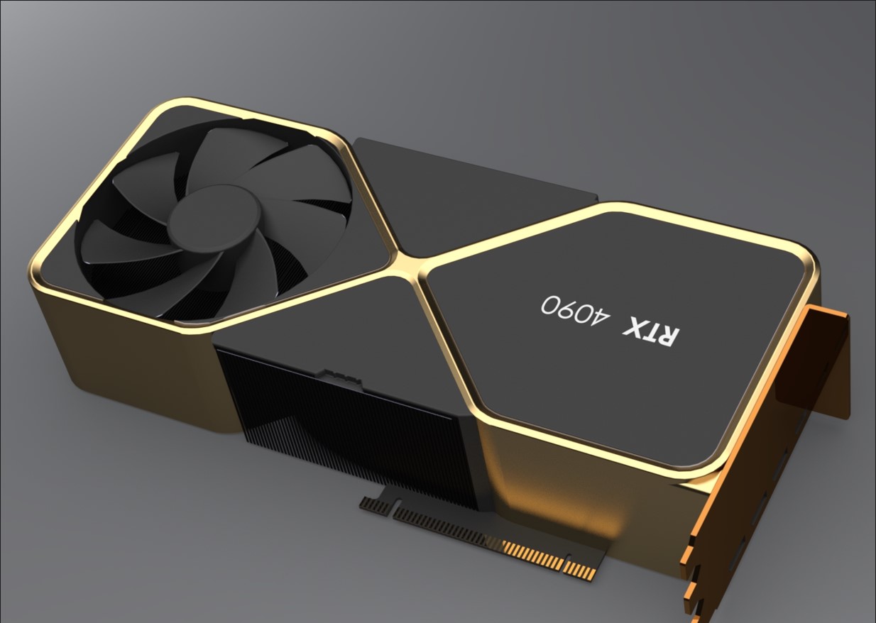 Nvidia RTX 4090 Founders Edition 简化版模型