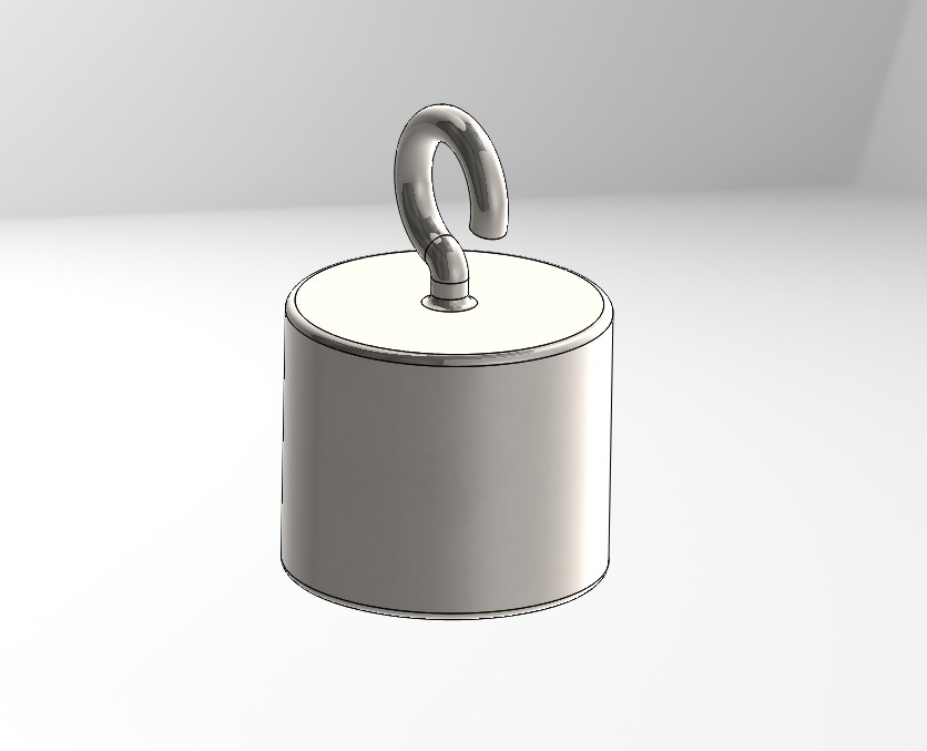 圆柱形钩重量（毫米）