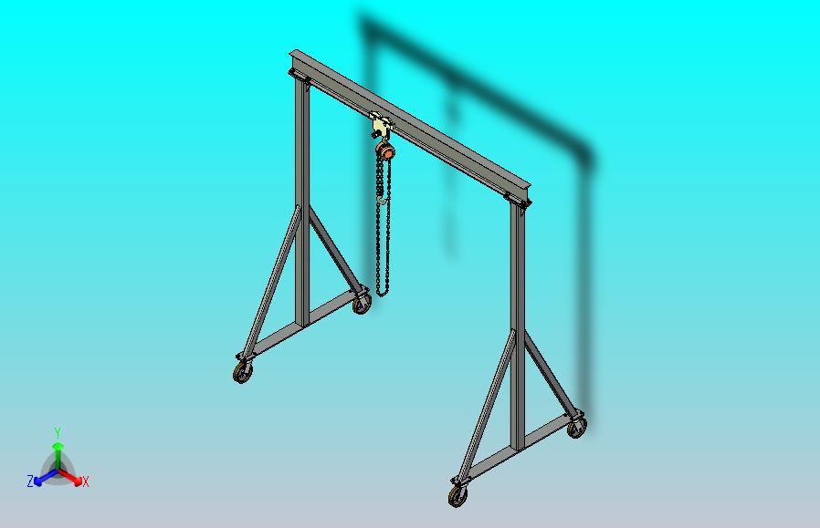 500公斤小型龙门起重机