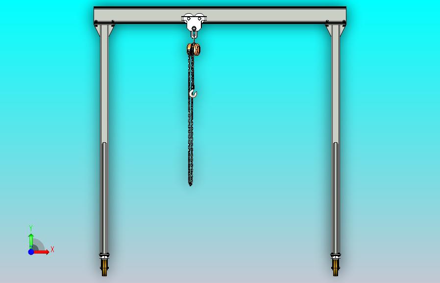 500公斤小型龙门起重机