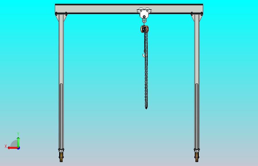 500公斤小型龙门起重机
