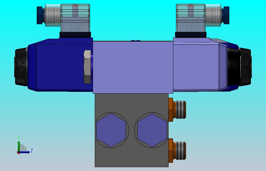 液压块（DGM-3-4E-12-R）（4站）配备4个伊顿（EATON）电磁驱动单向阀（单级）