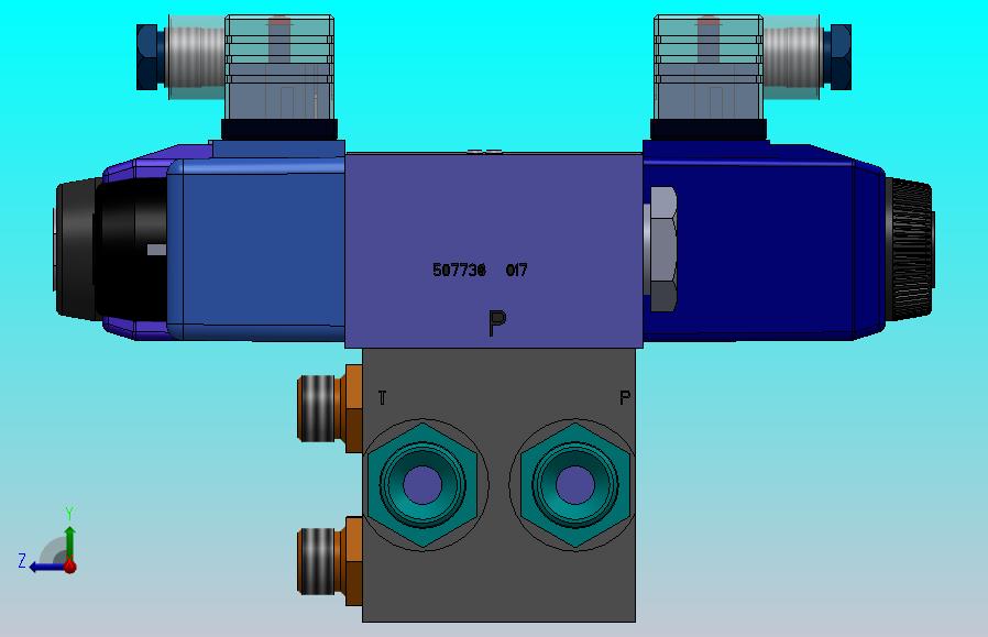 液压块（DGM-3-4E-12-R）（4站）配备4个伊顿（EATON）电磁驱动单向阀（单级）