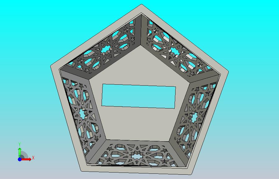 斋月新月——可打印CAD模型