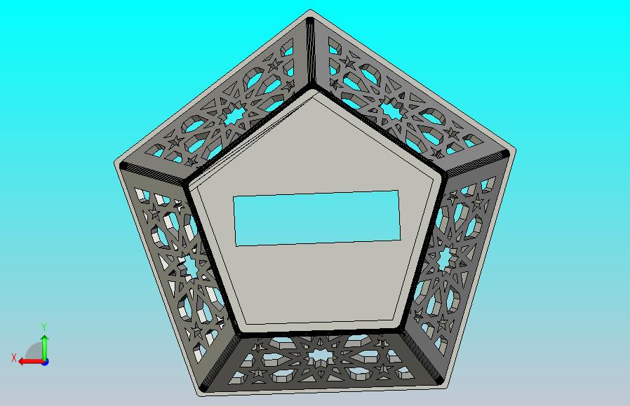 斋月新月——可打印CAD模型