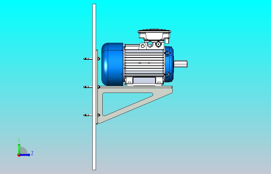壁挂式电机支架