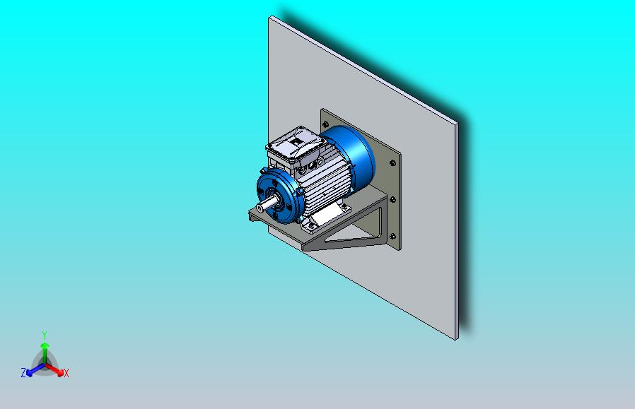 壁挂式电机支架