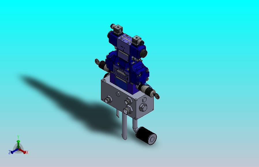NG10 - 配备EATON阀门的专用液压块（方向阀 - 电磁操作 - 两级）