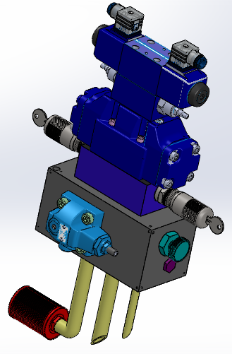 NG10 - 配备EATON阀门的专用液压块（方向阀 - 电磁操作 - 两级）