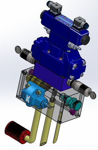 NG10 - 配备EATON阀门的专用液压块（方向阀 - 电磁操作 - 两级）