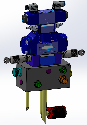 NG10 - 配备EATON阀门的专用液压块（方向阀 - 电磁操作 - 两级）