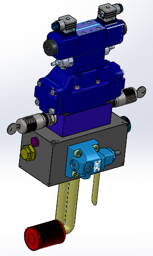 NG10 - 配备EATON阀门的专用液压块（方向阀 - 电磁操作 - 两级）