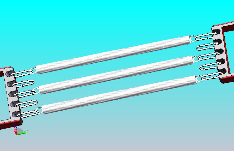 健身器材弹簧拉力器