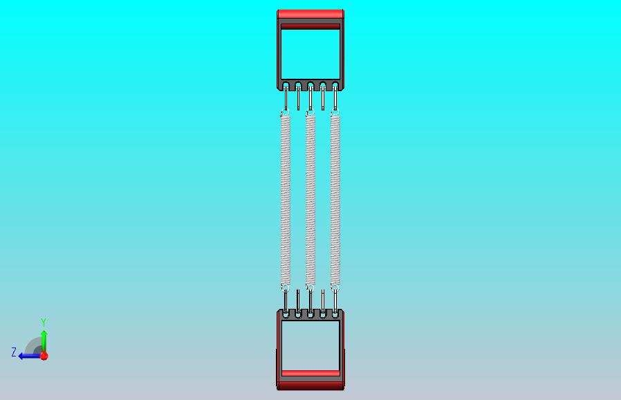 健身器材弹簧拉力器