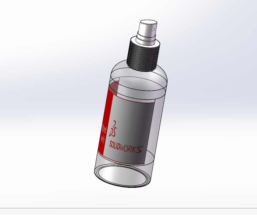 酒精消毒喷雾瓶子装配