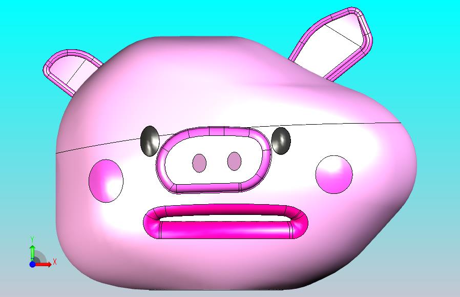 哭哭猪（含特征,可直接3D打印）