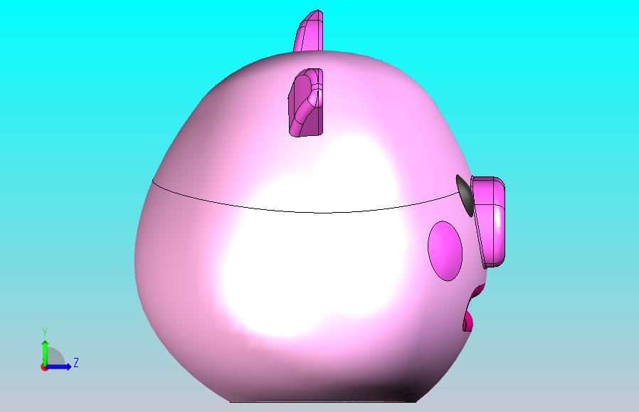 哭哭猪（含特征,可直接3D打印）