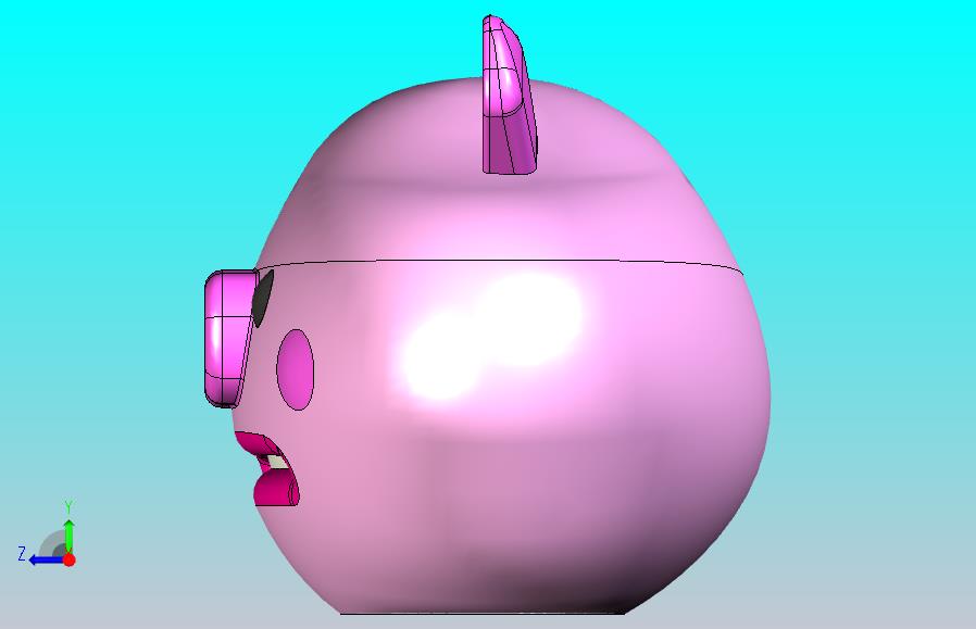 哭哭猪（含特征,可直接3D打印）