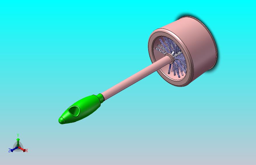 马桶清洁球模型装配