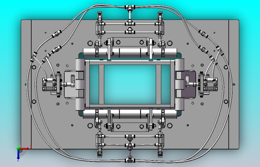 纸箱包装机三维建模图纸 solidworks设计