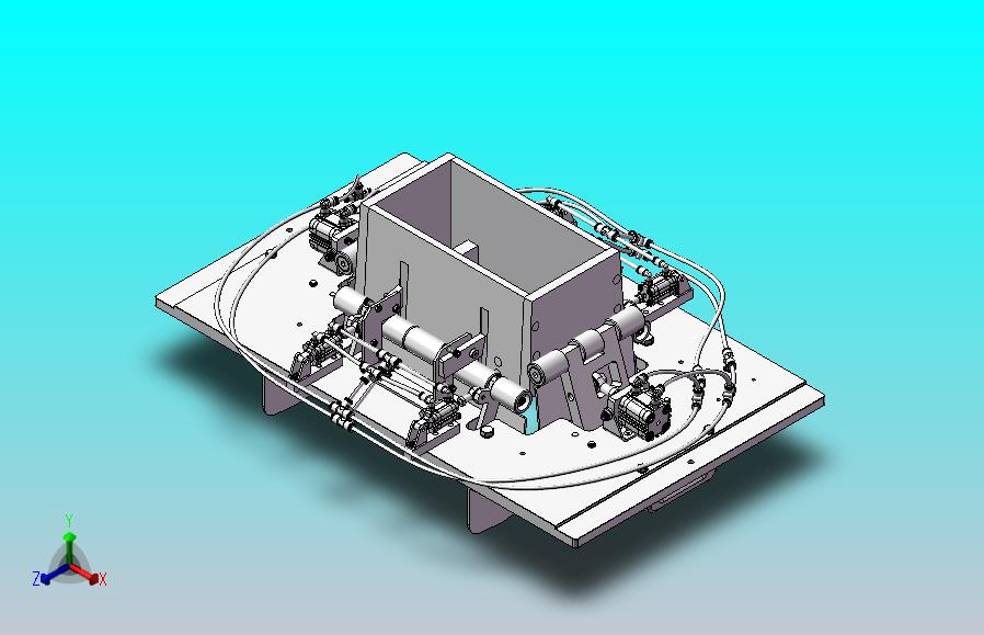 纸箱包装机三维建模图纸 solidworks设计