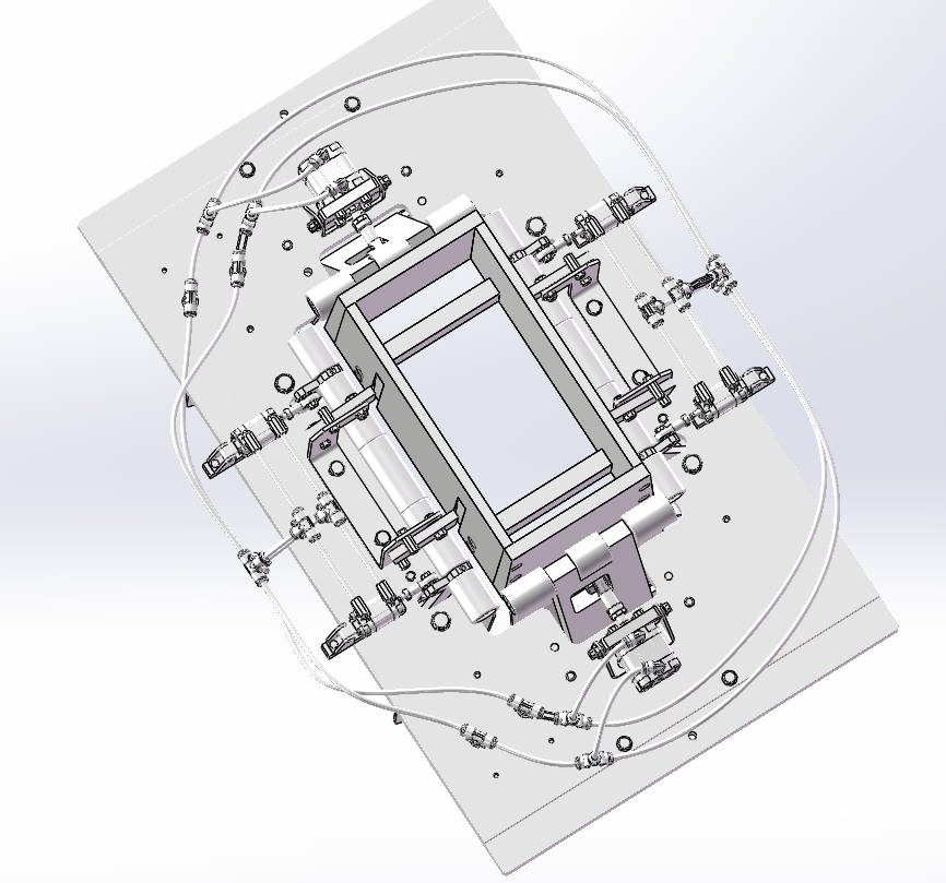 纸箱包装机三维建模图纸 solidworks设计