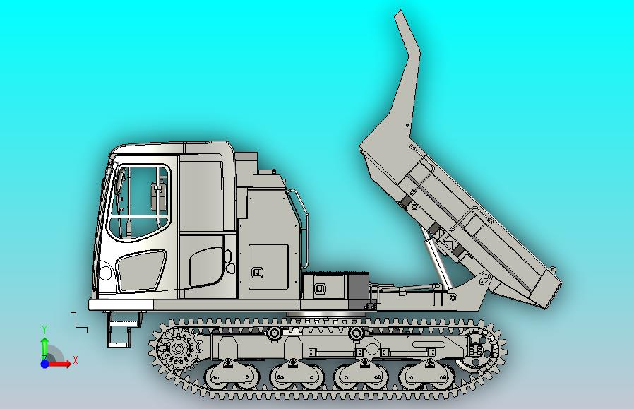 CD60R-3履带车组装 载重六吨