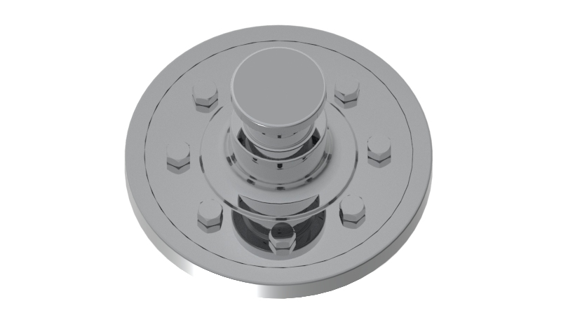 带法兰的转向节主销