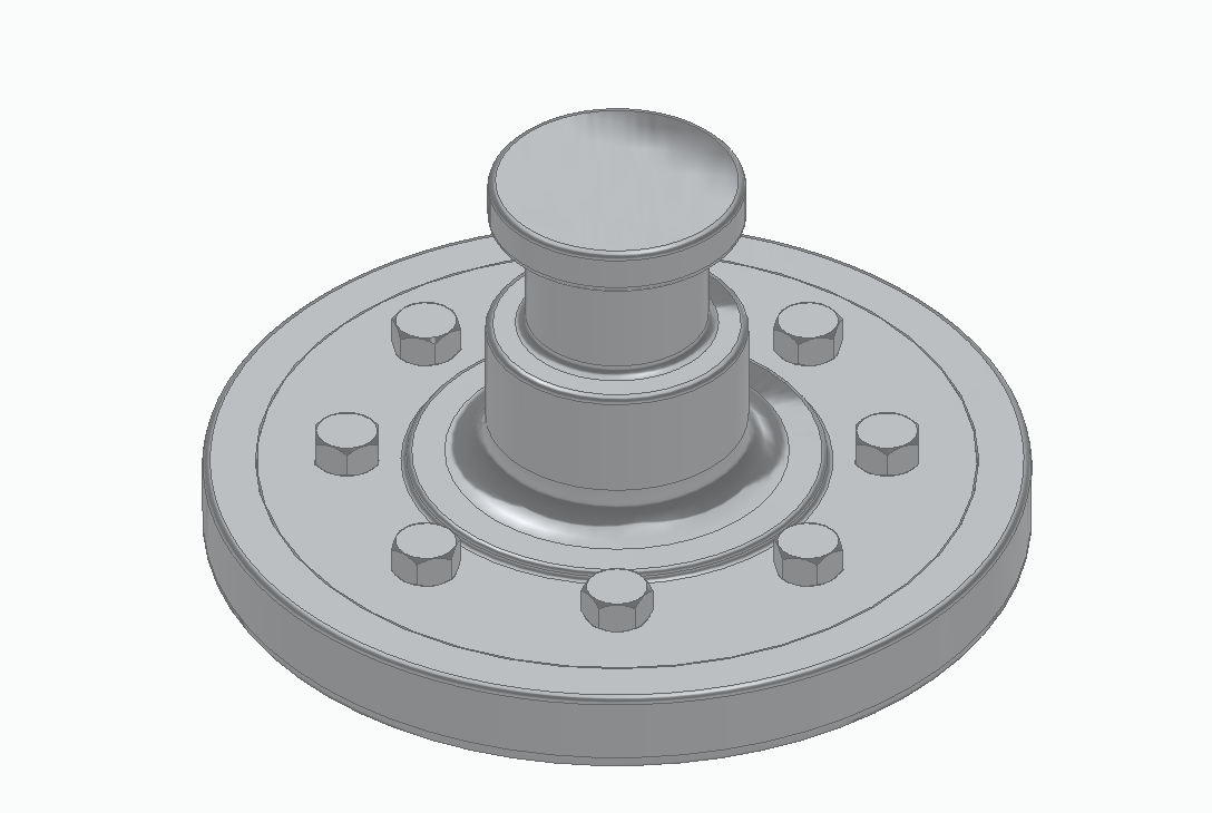 带法兰的转向节主销