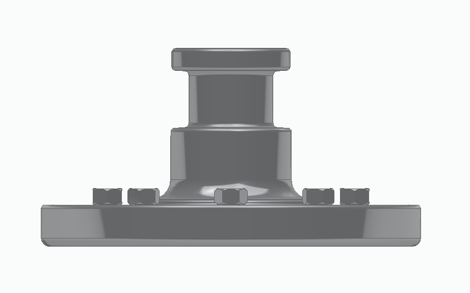 带法兰的转向节主销